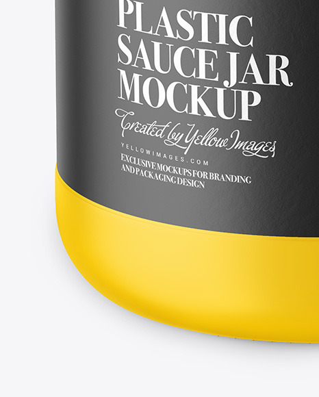 Plastic Sauce Jar Mockup