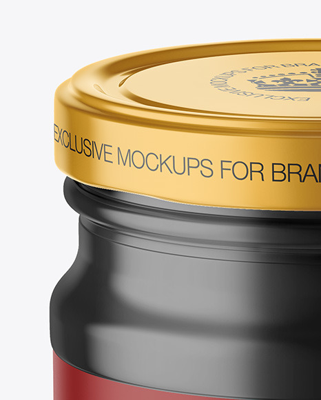 Glossy Plastic Sauce Jar Mockup