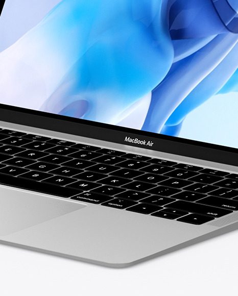 MacBook Air Silver Mockup