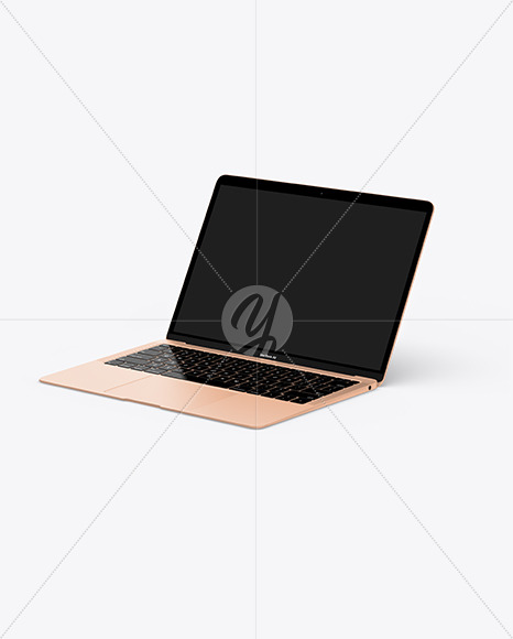 MacBook Air Gold Mockup