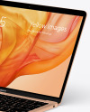 MacBook Air Gold Mockup