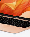 MacBook Air Gold Mockup