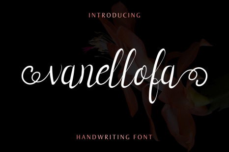 Vanellofa Handwriting Font - Font photography