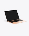 MacBook Air Gold Mockup