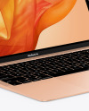 MacBook Air Gold Mockup