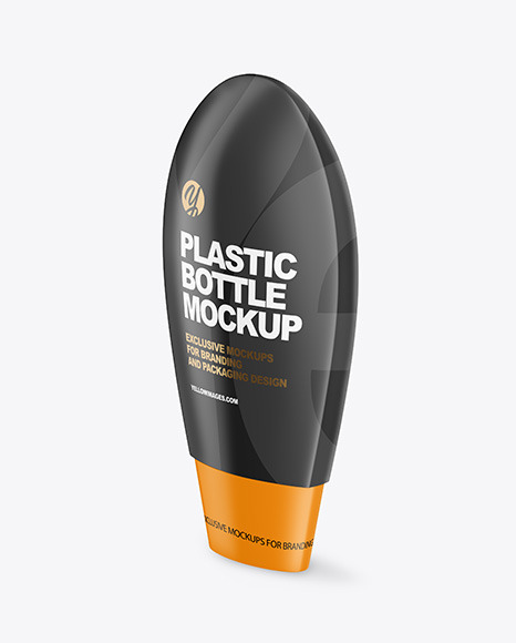 Matte Plastic Bottle Mockup