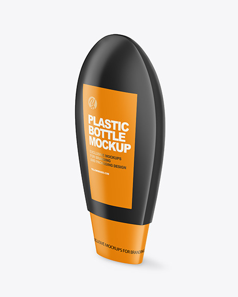 Matte Plastic Bottle Mockup