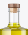 Olive Oil Bottle with Wooden Cap Mockup