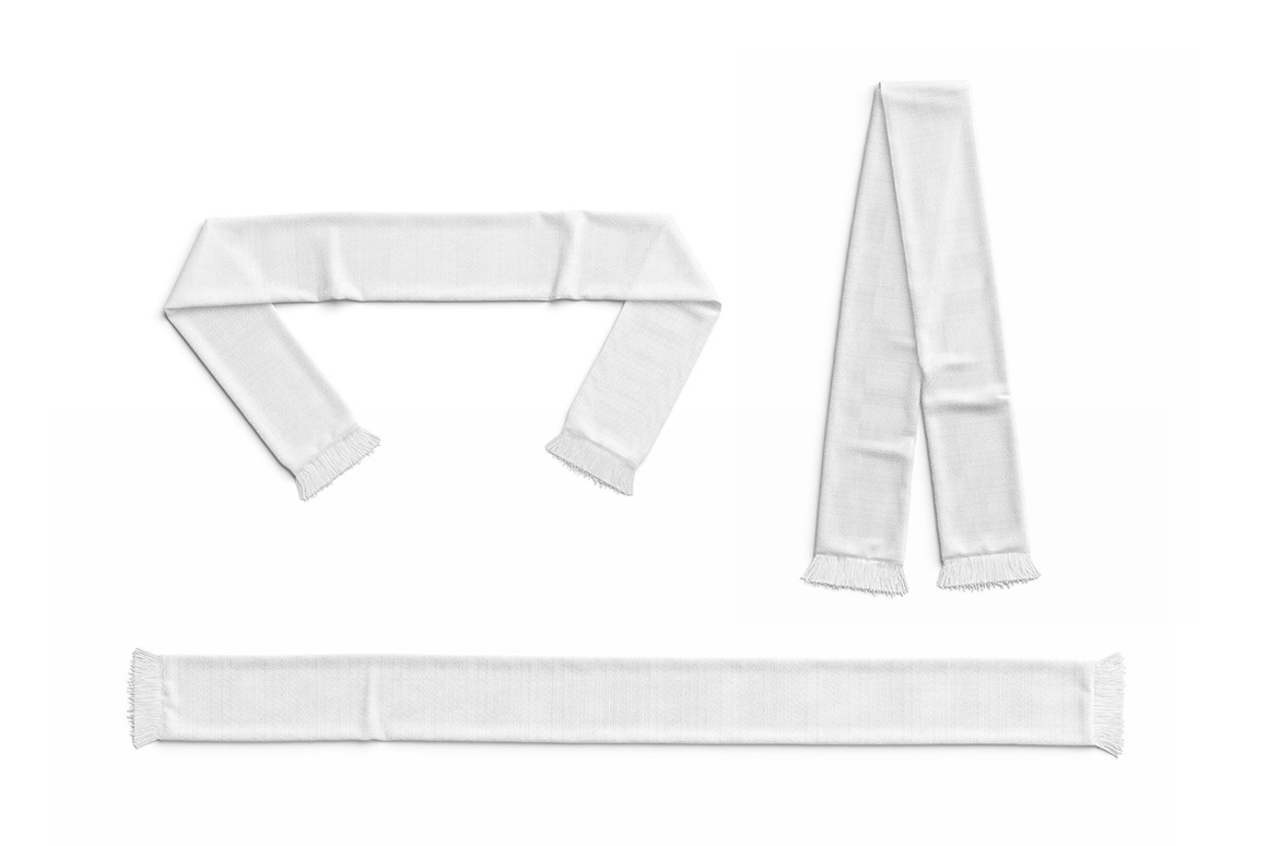Fan Scarf Mockups Set Fan Scarf Mockups Set