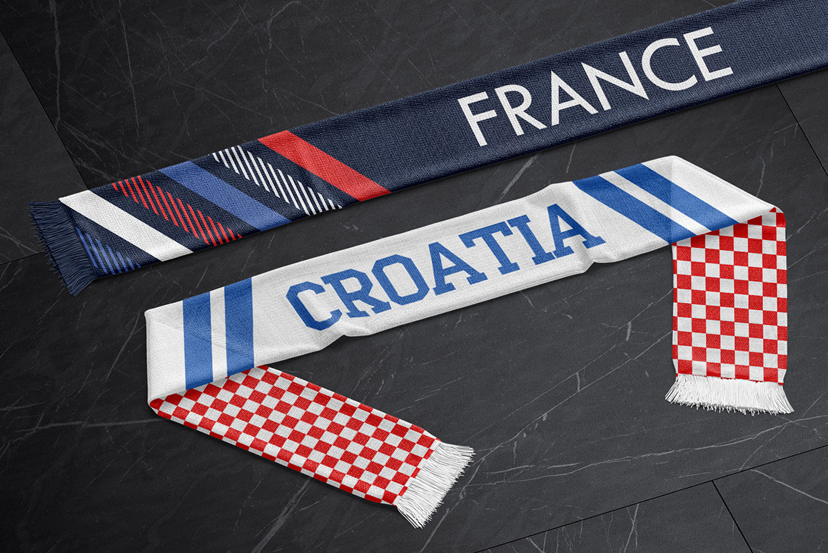 Fan Scarf Mockups Set Fan Scarf Mockups Set
