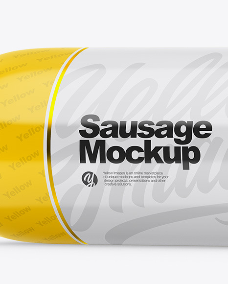 Glossy Sausage Chub Mockup