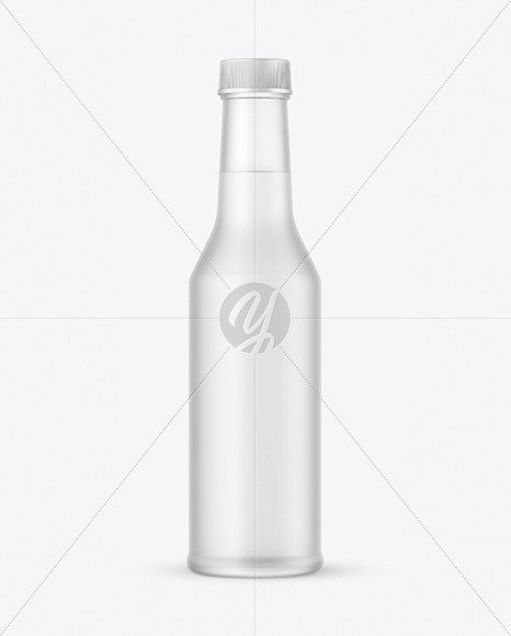 Frosted Glass Water Bottle Mockup