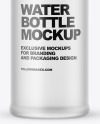 Frosted Glass Water Bottle Mockup