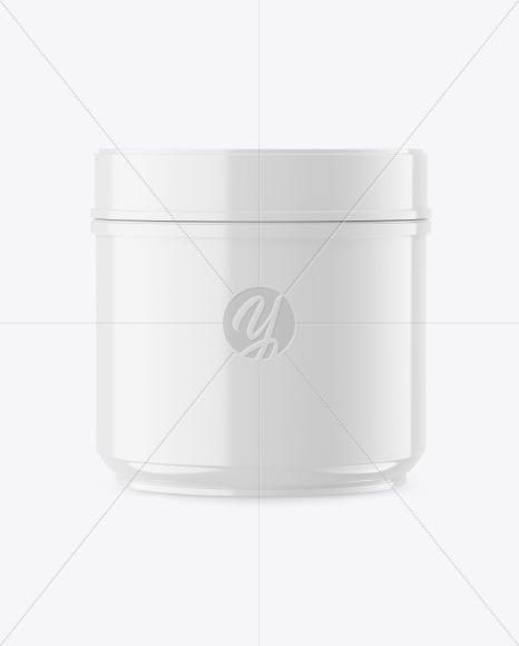 Plastic Glossy Jar Mockup