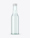 Blue Glass Water Bottle Mockup