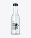 Blue Glass Water Bottle Mockup