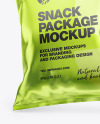 Two Glossy Metallic Snack Packages Mockup