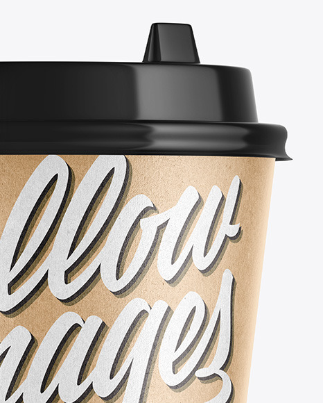 Kraft Coffee Cup Mockup