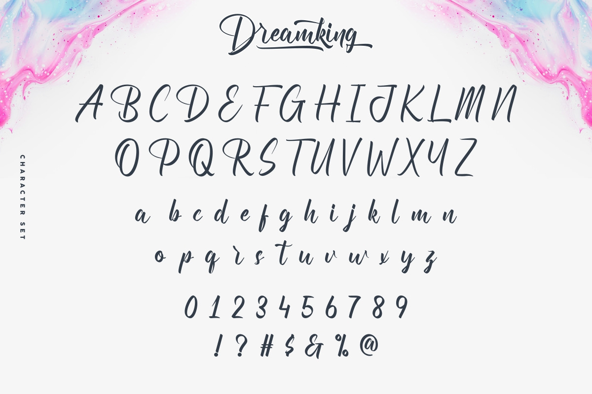 Dreamking Calligraphy Font Dreamking Calligraphy Font