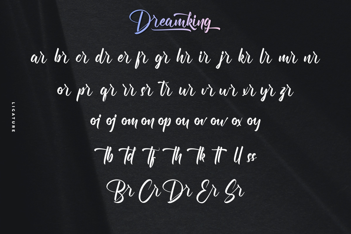 Dreamking Calligraphy Font Dreamking Calligraphy Font
