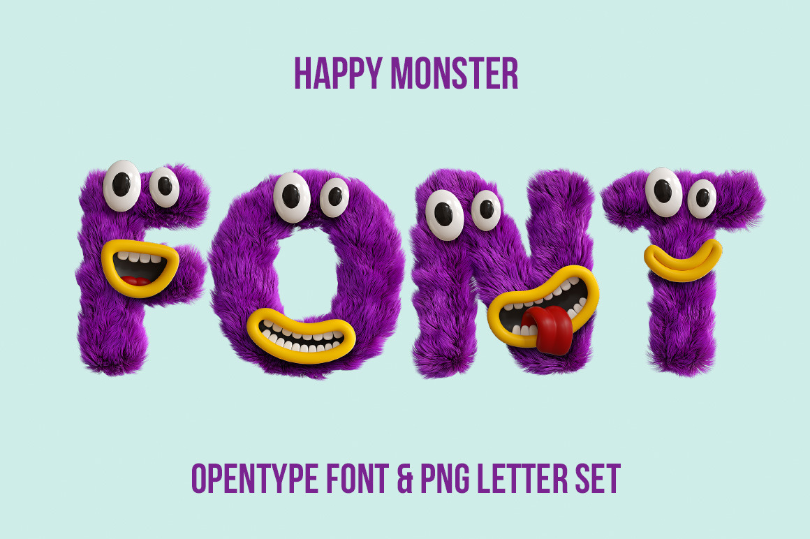 Happy Monster Font Happy Monster Font