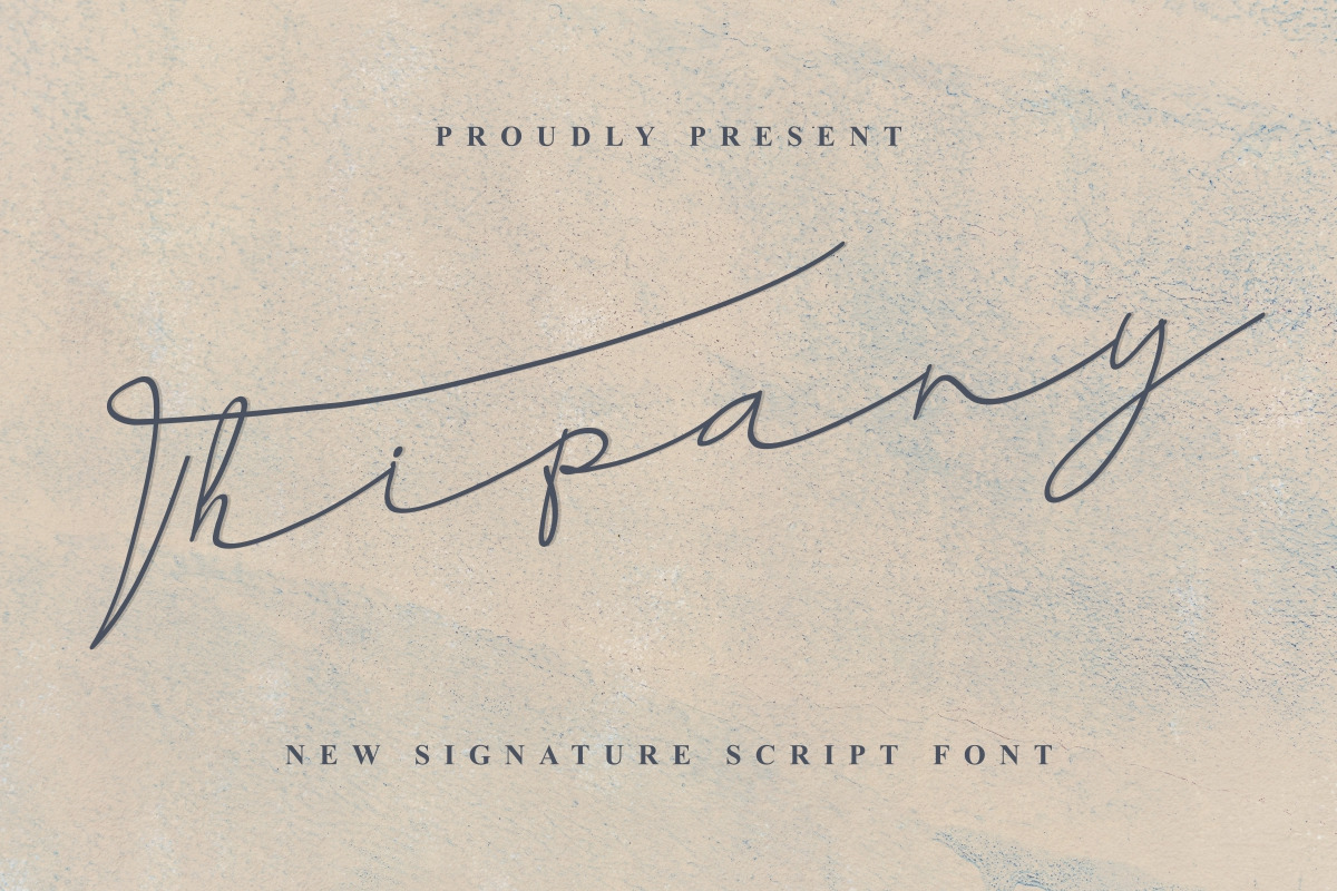 Thipany Signature Font Thipany Signature Font
