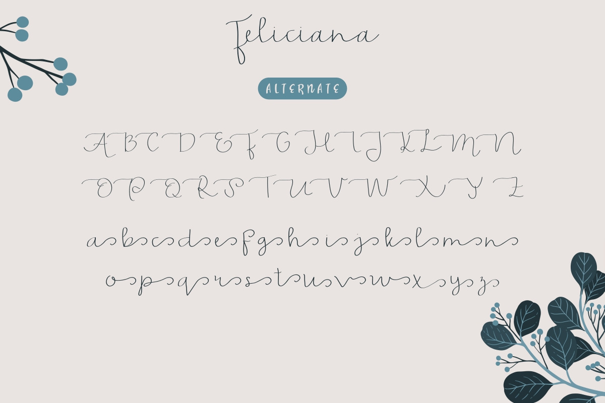 Feliciana Handwritten Font Feliciana Handwritten Font