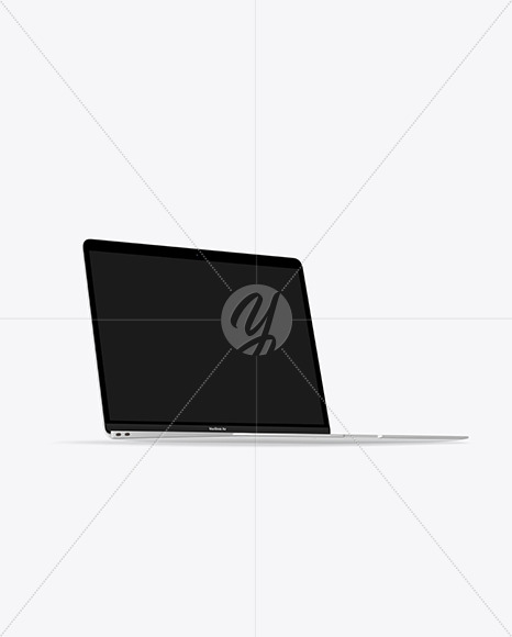 MacBook Air Silver Mockup