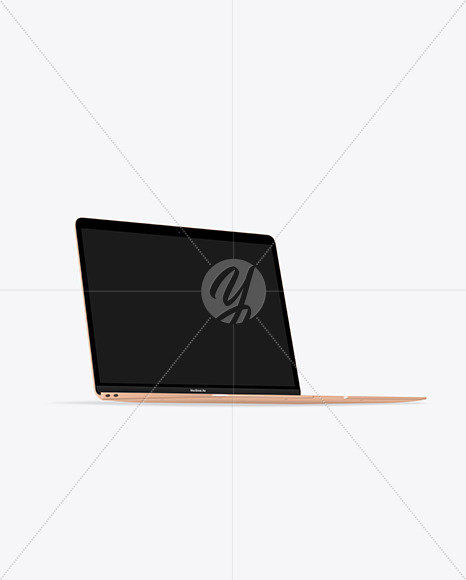 MacBook Air Gold Mockup