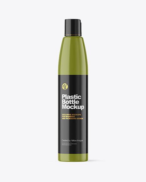 Glossy Plastic Bottle Mockup Glossy Plastic Bottle Mockup