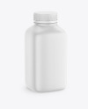 Matte Square Plastic Bottle Mockup