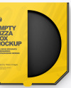 Empty Pizza Box Mockup