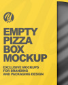 Empty Pizza Box Mockup