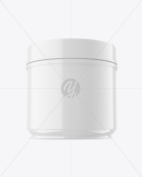 Plastic Glossy Jar Mockup