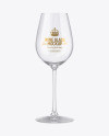 Clear Wine Glass Mockup