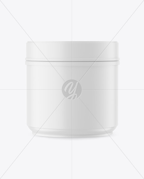 Matte Plastic Jar Mockup