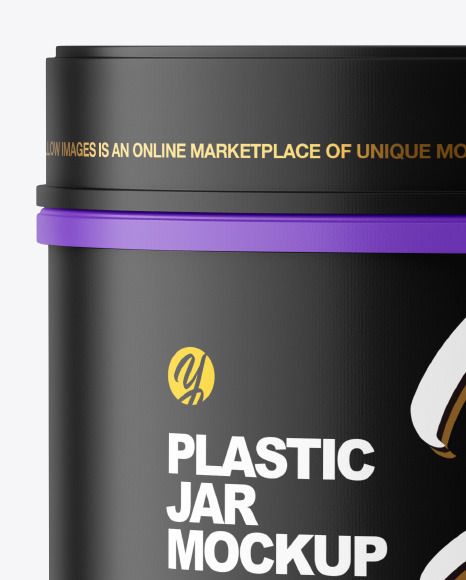 Matte Plastic Jar Mockup