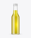 Clear Glass Olive Oil Bottle Mockup