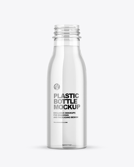 Clear Plastic Water Bottle Mockup