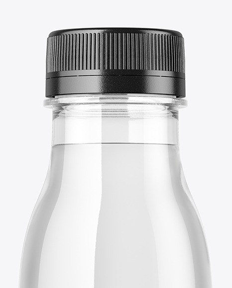 Clear Plastic Water Bottle Mockup