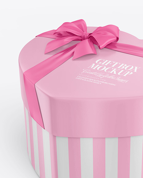 Paper Gift Box Mockup