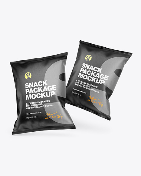 Two Kraft Snack Packages Mockup