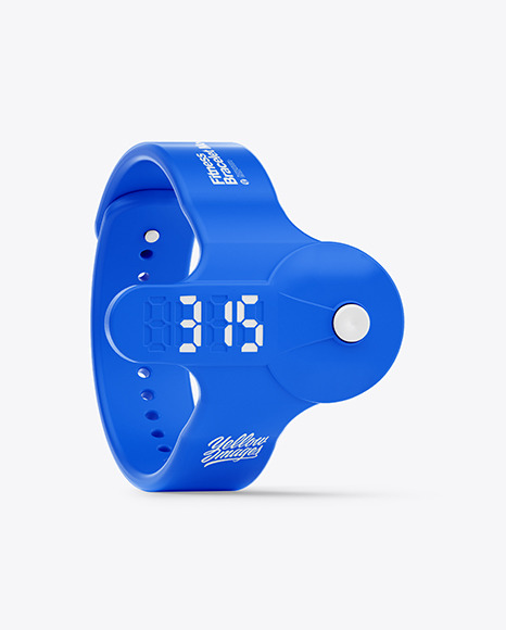 Fitness Silicone Bracelet Mockup