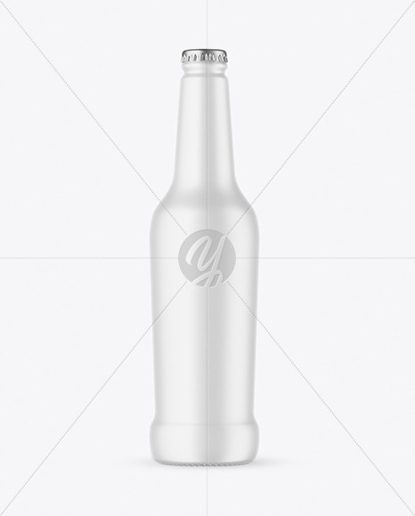 Matte Beer Bottle Mockup