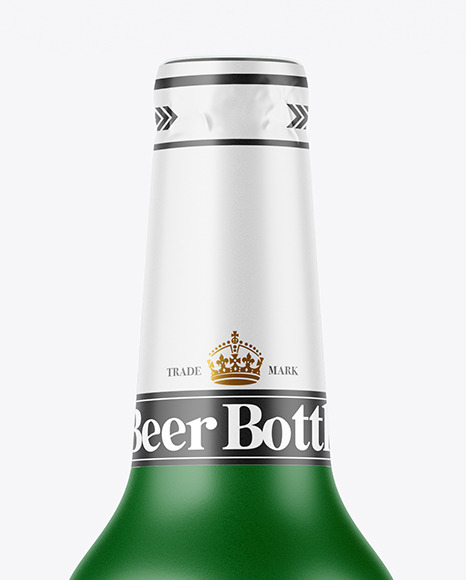 Matte Beer Bottle Mockup