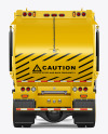 Garbage Truck Mockup - Back View