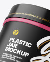 Plastic Glossy Jar Mockup