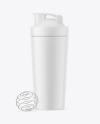 Matte Shaker Bottle With Blender Ball Mockup