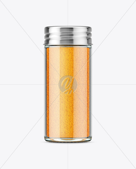 Spice Jar with Curry Mockup