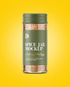 Spice Jar with Fenugreek Mockup